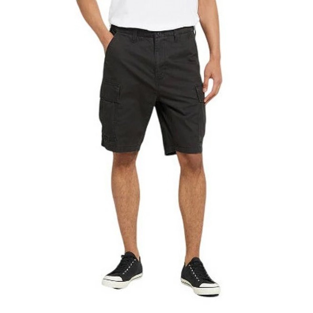 Levi's Men's Carrier Cargo Shorts Black Ripstop 9 Inch Inseam Size 44